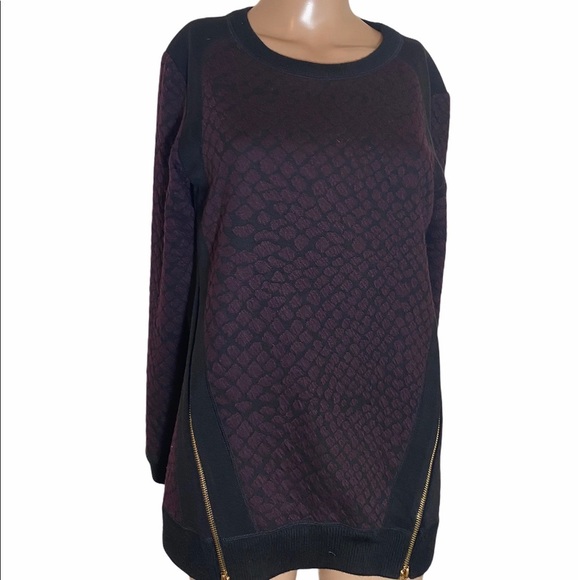 Rebecca Taylor Black and Purple Sweatshirt - Picture 7 of 7